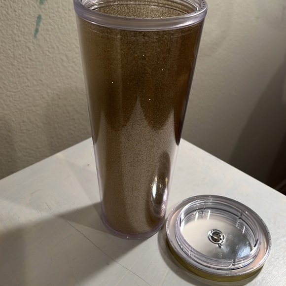 Starbucks 24 oz Cold Cup Gold Glitter - Picture 3 of 5